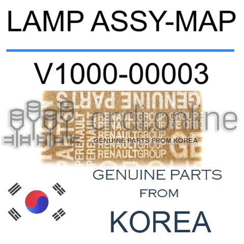 LAMP ASSY-MAP [ORIGINAL] V1000-00003 V100000003 V1000 00003
