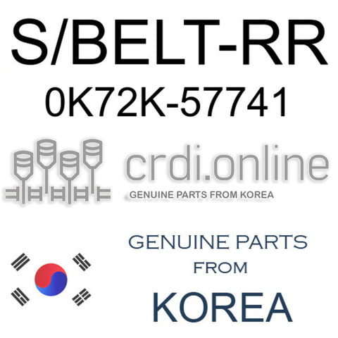 S/BELT-RR [ORIGINAL] 0K72K-57741 0K72K57741 0K72K 57741