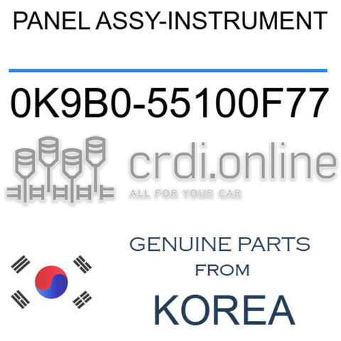 PANEL ASSY-INSTRUMENT [ORIGINAL] 0K9B0-55100F77 0K9B055100F77 0K9B0 55100F77