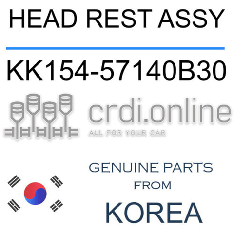 HEAD REST ASSY [ORIGINAL] KK154-57140B30 KK15457140B30 KK154 57140B30