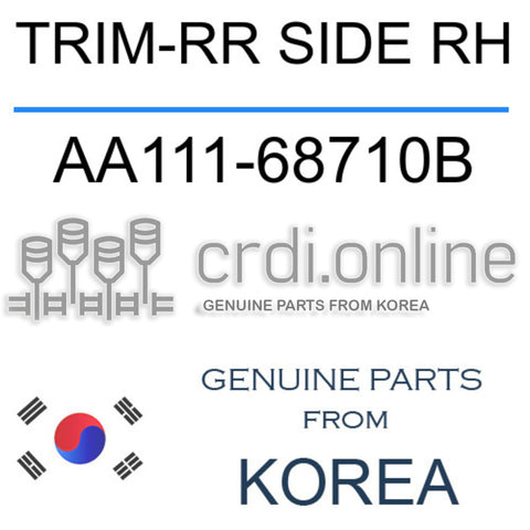 TRIM-RR SIDE RH [ORIGINAL] AA111-68710B AA11168710B AA111 68710B
