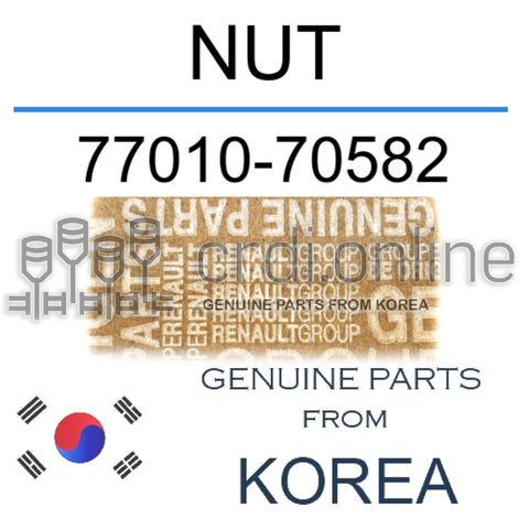 NUT [ORIGINAL] 77010-70582 7701070582 77010 70582