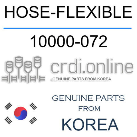 HOSE-FLEXIBLE 10000-072 10000072 10000 072