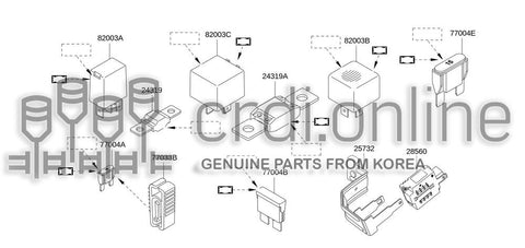 RELAY-70A 25230-9176R 252309176R 25230 9176R