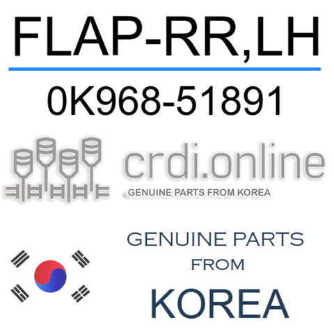 FLAP-RR,LH 0K968-51891 0K96851891 0K968 51891