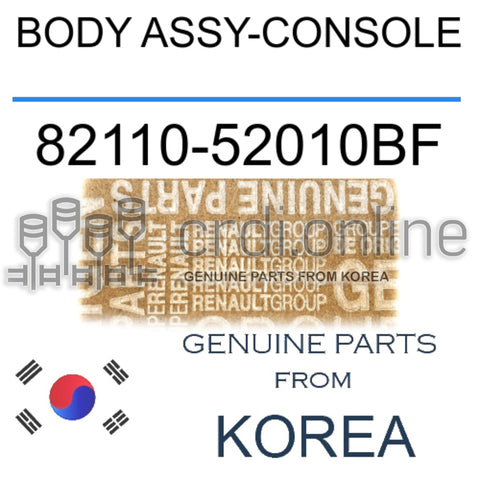 BODY ASSY-CONSOLE [ORIGINAL] 82110-52010BF 8211052010BF 82110 52010BF