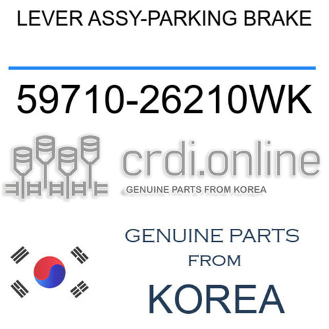 LEVER ASSY-PARKING BRAKE 59710-26210WK 5971026210WK 59710 26210WK