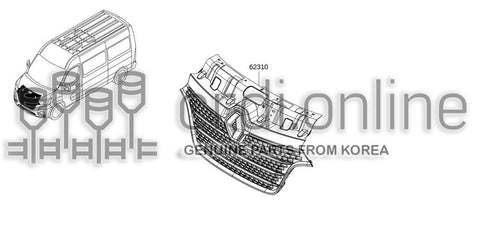 GRILLE ASSY-RADIATOR 62310-6263R 623106263R 62310 6263R
