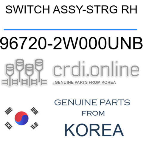 SWITCH ASSY-STRG RH [ORIGINAL] 96720-2W000UNB 967202W000UNB 96720 2W000UNB