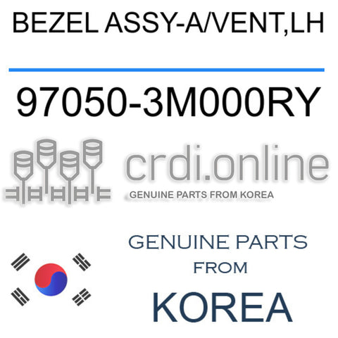 BEZEL ASSY-A/VENT,LH 97050-3M000RY 970503M000RY 97050 3M000RY