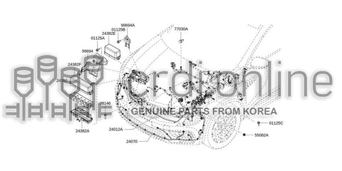HARNESS-FRONT BUMPER 24070-9667R 240709667R 24070 9667R