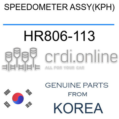 SPEEDOMETER ASSY(KPH) [ORIGINAL] HR806-113 HR806113 HR806 113