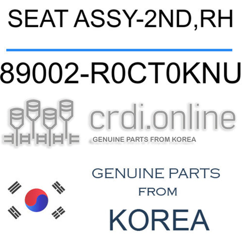 SEAT ASSY-2ND,RH [ORIGINAL] 89002-R0CT0KNU 89002R0CT0KNU 89002 R0CT0KNU