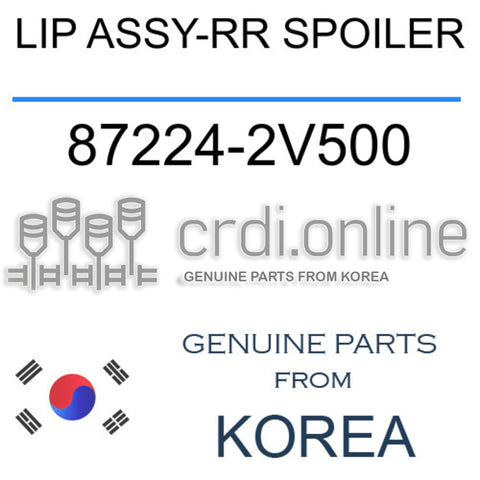 LIP ASSY-RR SPOILER 87224-2V500 872242V500 87224 2V500