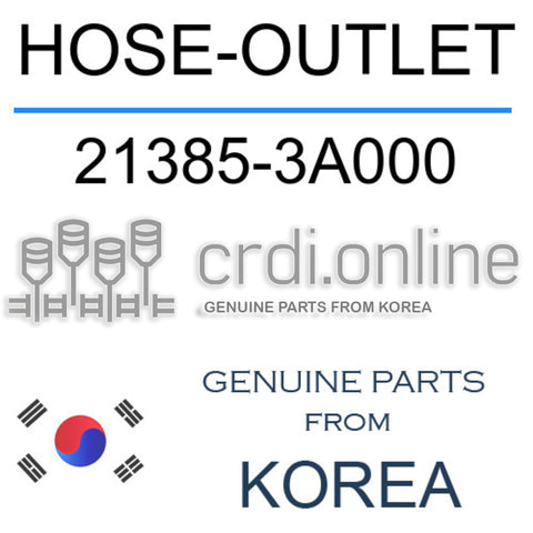 HOSE-OUTLET [ORIGINAL] 21385-3A000 213853A000 21385 3A000