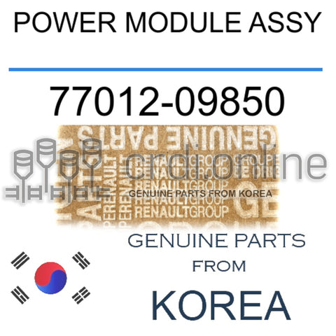 POWER MODULE ASSY [ORIGINAL] 77012-09850 7701209850 77012 09850