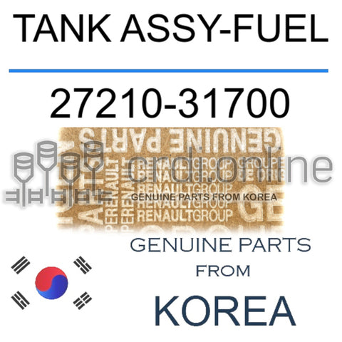 TANK ASSY-FUEL [ORIGINAL] 27210-31700 2721031700 27210 31700