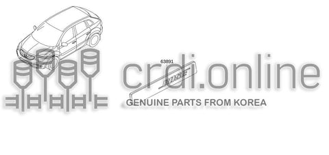 EMBLEM-FRONT FENDER 63891-5544R 638915544R 63891 5544R