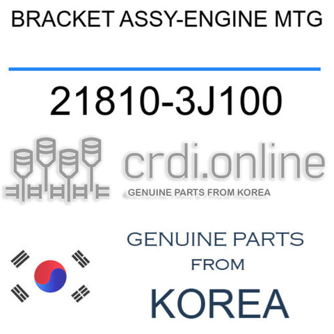 BRACKET ASSY-ENGINE MTG [ORIGINAL] 21810-3J100 218103J100 21810 3J100
