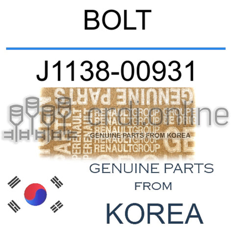 BOLT [ORIGINAL] J1138-00931 J113800931 J1138 00931
