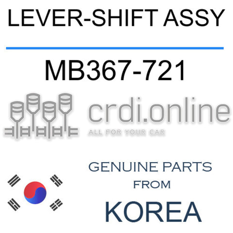 LEVER-SHIFT ASSY [ORIGINAL] MB367-721 MB367721 MB367 721