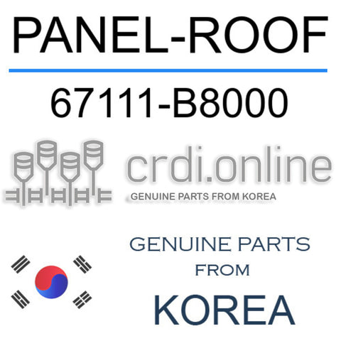 PANEL-ROOF [ORIGINAL] 67111-B8000 67111B8000 67111 B8000