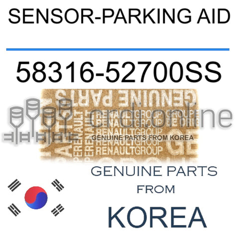 SENSOR-PARKING AID [ORIGINAL] 58316-52700SS 5831652700SS 58316 52700SS