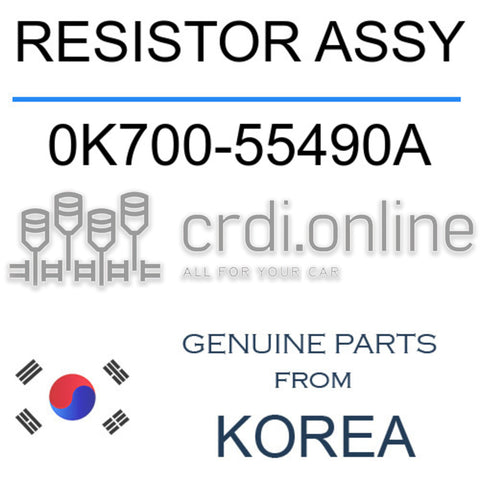 RESISTOR ASSY [ORIGINAL] 0K700-55490A 0K70055490A 0K700 55490A