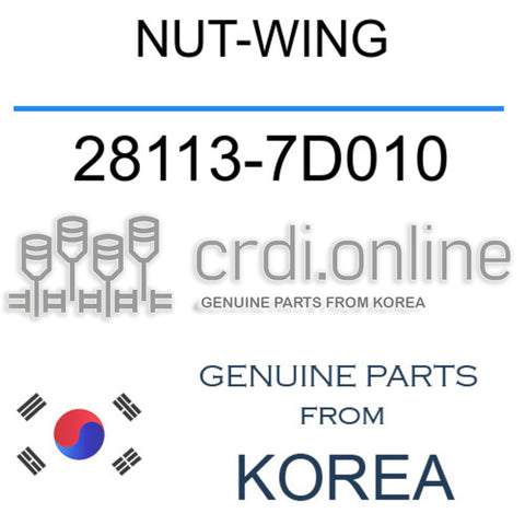 NUT-WING [ORIGINAL] 28113-7D010 281137D010 28113 7D010
