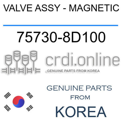 VALVE ASSY - MAGNETIC [ORIGINAL] 75730-8D100 757308D100 75730 8D100
