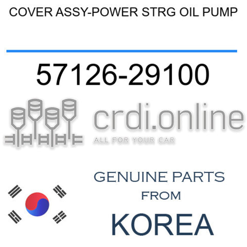 COVER ASSY-POWER STRG OIL PUMP [ORIGINAL] 57126-29100 5712629100 57126 29100