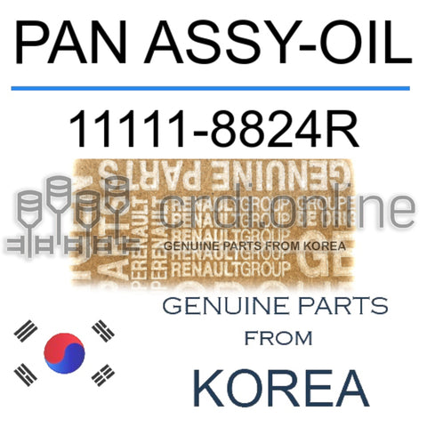 PAN ASSY-OIL [ORIGINAL] 11111-8824R 111118824R 11111 8824R