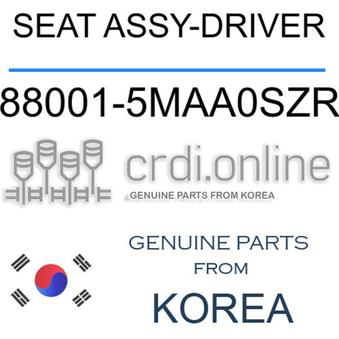 SEAT ASSY-DRIVER [ORIGINAL] 88001-5MAA0SZR 880015MAA0SZR 88001 5MAA0SZR