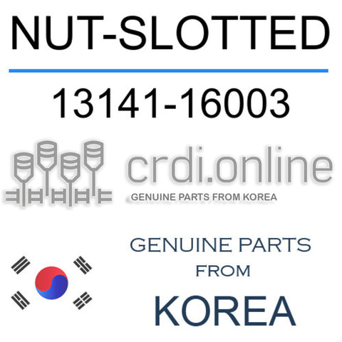 NUT-SLOTTED [ORIGINAL] 13141-16003 1314116003 13141 16003