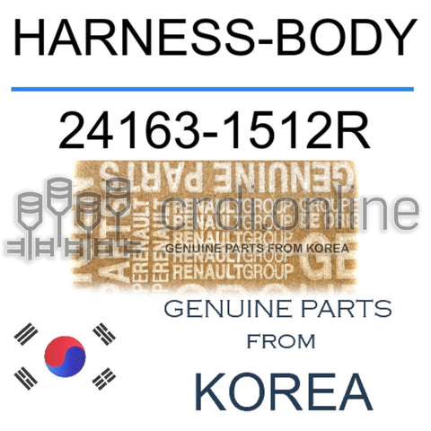 HARNESS-BODY [ORIGINAL] 24163-1512R 241631512R 24163 1512R