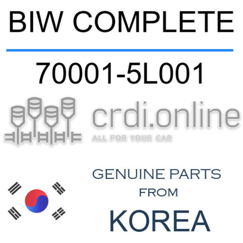 BIW COMPLETE 70001-5L001 700015L001 70001 5L001