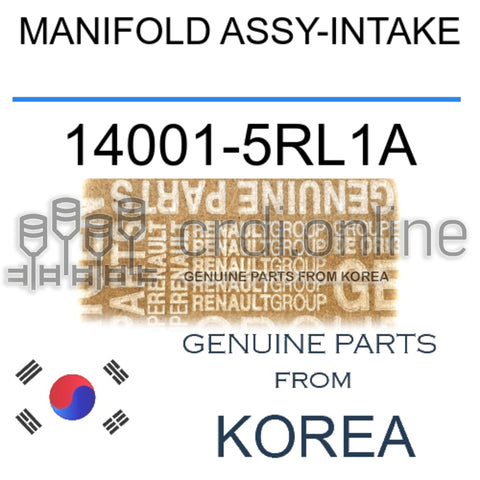 MANIFOLD ASSY-INTAKE [ORIGINAL] 14001-5RL1A 140015RL1A 14001 5RL1A