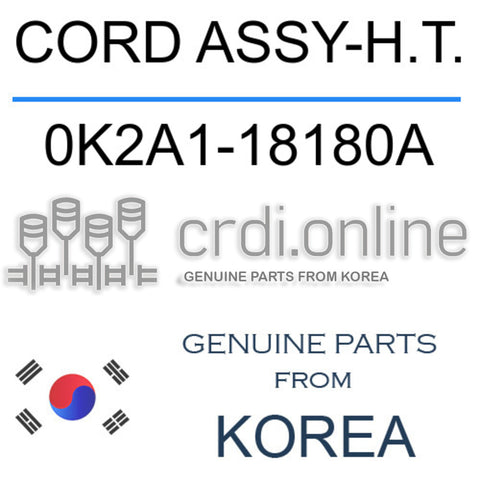 CORD ASSY-H.T. [ORIGINAL] 0K2A1-18180A 0K2A118180A 0K2A1 18180A