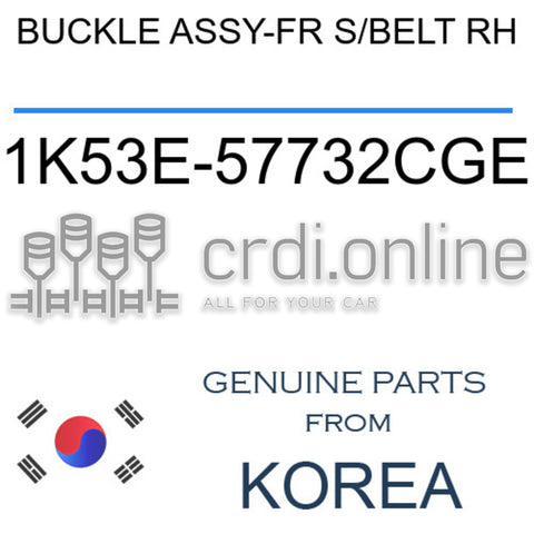 BUCKLE ASSY-FR S/BELT RH [ORIGINAL] 1K53E-57732CGE 1K53E57732CGE 1K53E 57732CGE