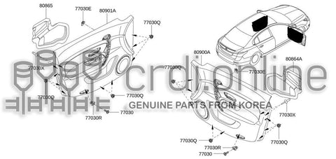 PAD-FRONT DOORRH 80864-0008R 808640008R 80864 0008R