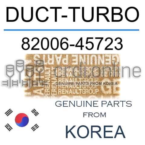 DUCT-TURBO [ORIGINAL] 82006-45723 8200645723 82006 45723