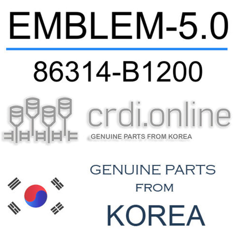 EMBLEM-5.0 [ORIGINAL] 86314-B1200 86314B1200 86314 B1200