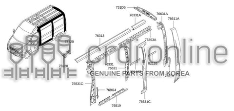 BRACKET-RH ROOF CENTER CROSS MEMBER 73220-1642R 732201642R 73220 1642R