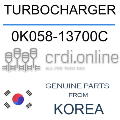 TURBOCHARGER 0K058-13700C 0K05813700C 0K058 13700C