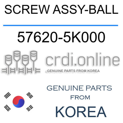 SCREW ASSY-BALL [ORIGINAL] 57620-5K000 576205K000 57620 5K000