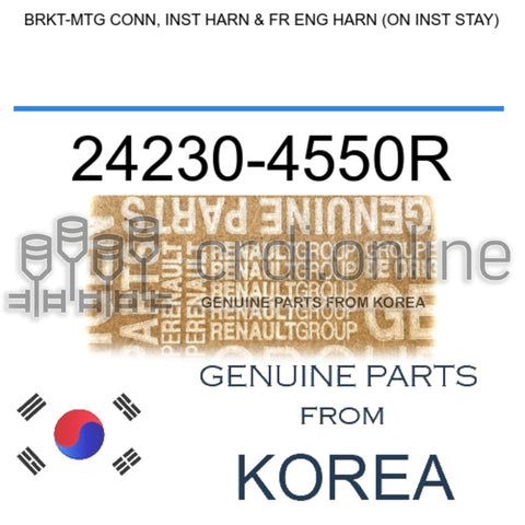 BRKT-MTG CONN, INST HARN & FR ENG HARN (ON INST STAY) [ORIGINAL] 24230-4550R 242304550R 24230 4550R