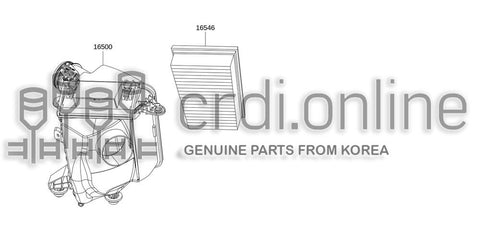 ELEMENT ASSY 16546-8850R 165468850R 16546 8850R