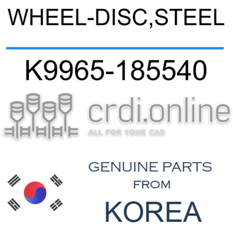 WHEEL-DISC,STEEL K9965-185540 K9965185540 K9965 185540