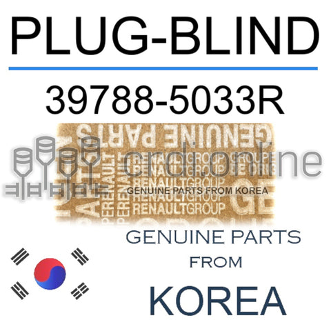 PLUG-BLIND [ORIGINAL] 39788-5033R 397885033R 39788 5033R