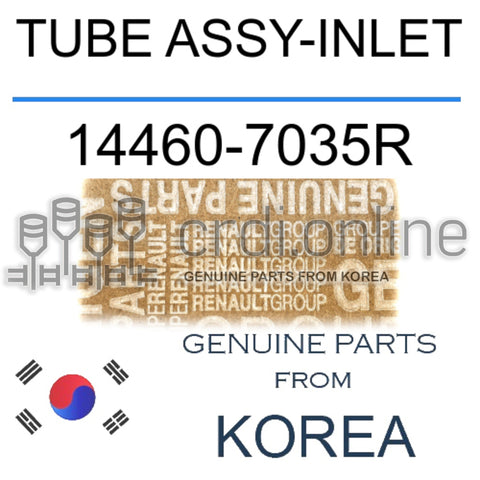 TUBE ASSY-INLET [ORIGINAL] 14460-7035R 144607035R 14460 7035R